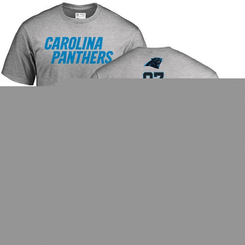 Carolina Panthers Men Ash Mario Addison Backer NFL Football #97 T Shirt->nfl t-shirts->Sports Accessory